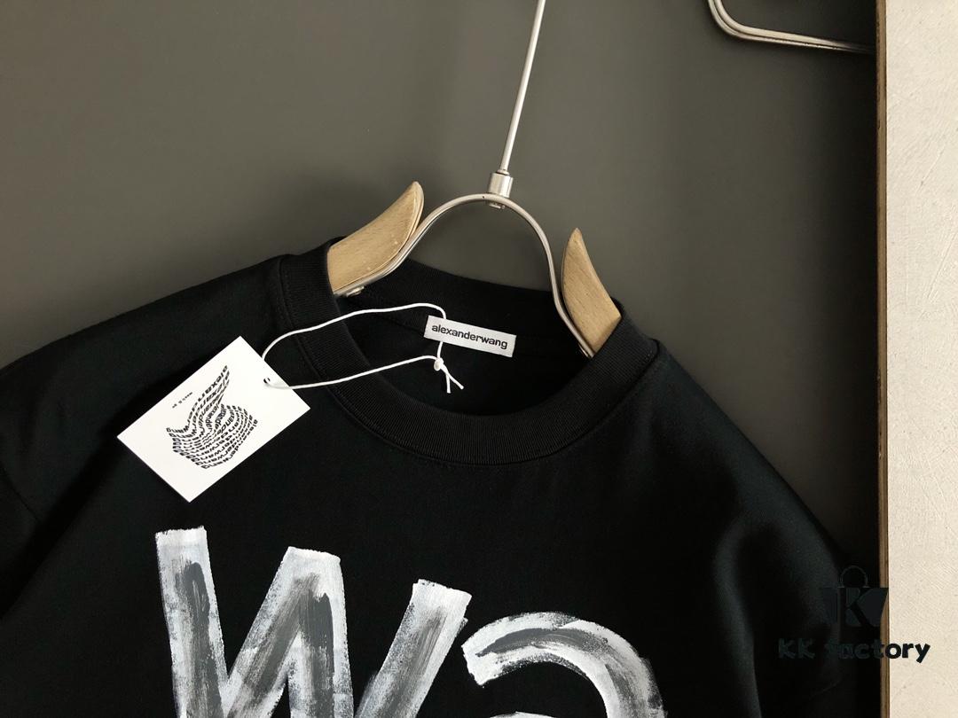 6931a540ccd8ab3d7af99901 Alexander Wang 25SS Summer New Arrival Crew Neck Short Sleeve T-Shirt