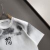 ALEXANDER WANG 2025 New Arrival Ink Graffiti Letter Logo Unisex Short Sleeve T-Shirt