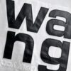 ALEXANDER WANG 2025 New Arrival Lambskin Panel Letter Logo Unisex Short Sleeve T-Shirt