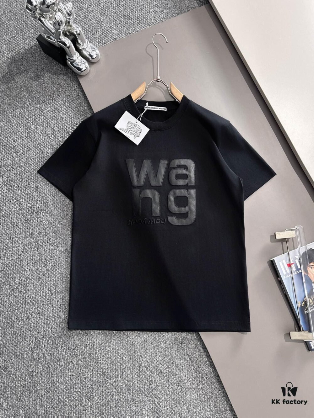 2025 New Arrival Heavy Craft Logo Design Fashion Round Neck Short Sleeve T-Shirt for Spring and Summer