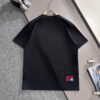 ALEXANDER WANG 2025 New Arrival Patchwork Leather Letter Logo Unisex Short Sleeve T-Shirt