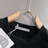 ALEXANDER WANG 2025 New Arrival Patchwork Leather Letter Logo Unisex Short Sleeve T-Shirt