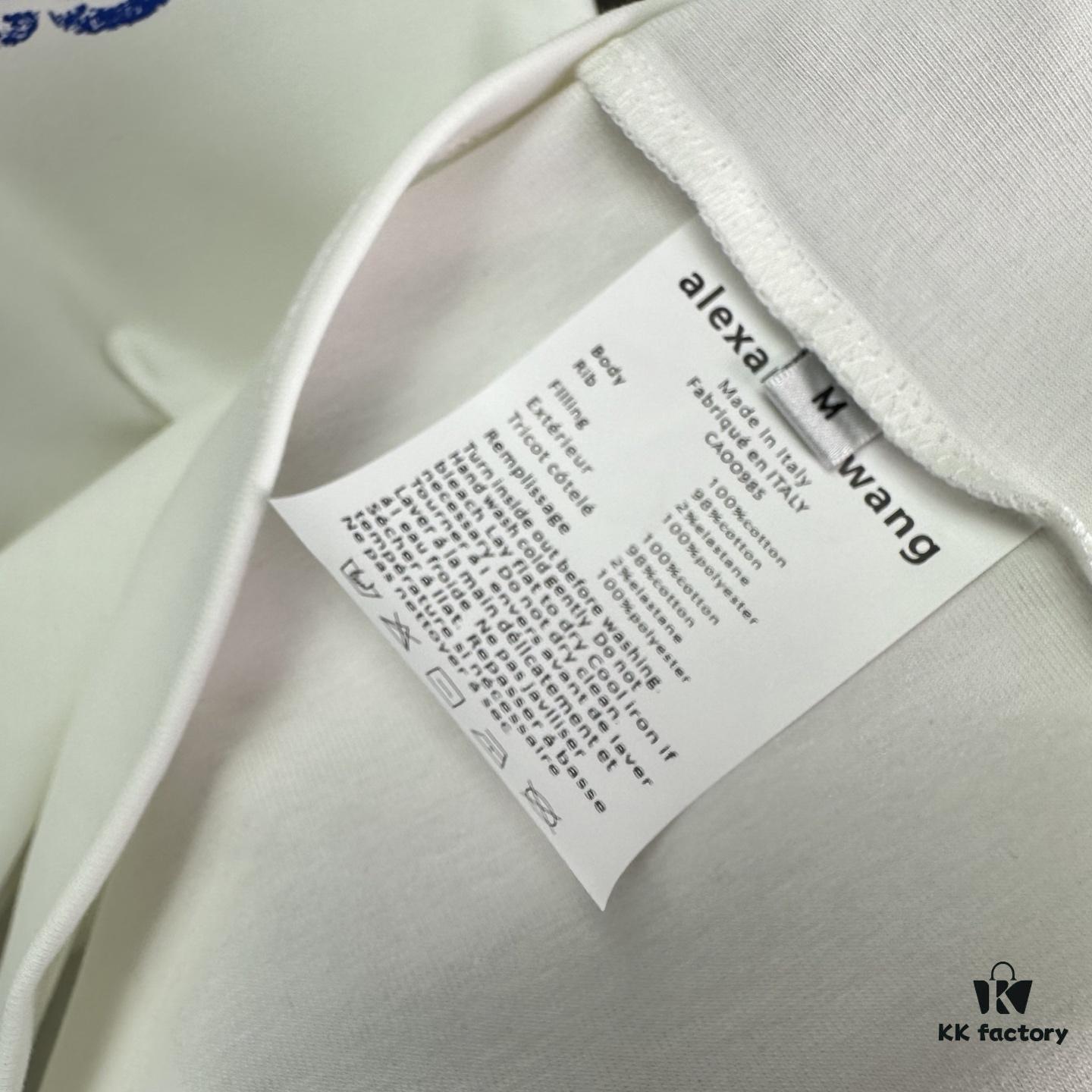 6931a543ccd8ab3d7af99932 Alexander Wang 2025 New Women's Short Sleeve T-Shirt with Letter Logo - Premium Version