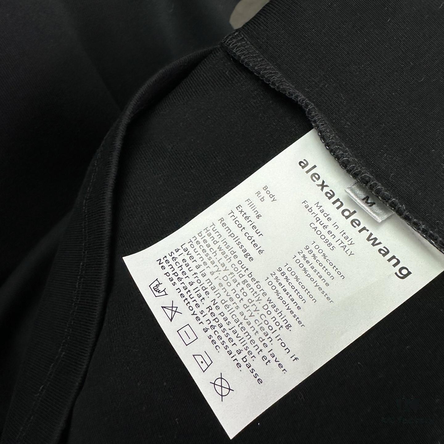 6931a544ccd8ab3d7af9993b Alexander Wang 2025 New Women's Logo Short Sleeve T-Shirt - Top Version