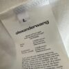 Alexander Wang 2025 FW Pre-Spring 3D Logo Letter Barrage Appliqué Short Sleeve T-Shirt / Heavyweight Cotton Washed