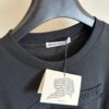 Alexander Wang 2025 FW Pre-Spring 3D Logo Letter Barrage Appliqué Short Sleeve T-Shirt / Heavyweight Cotton Washed