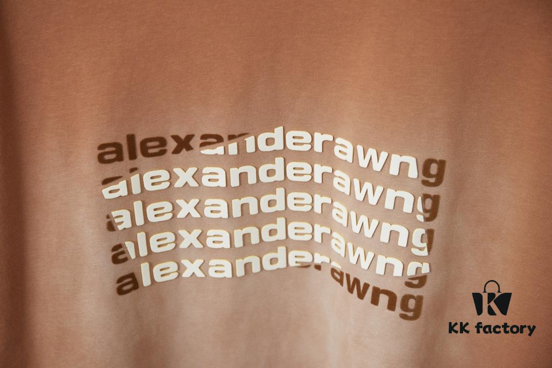 6931a546ccd8ab3d7af9995f Alexarde*wang 25SS Early Spring New Arrival 3D Wa Jiao Gradient Print Short Sleeve T-Shirt