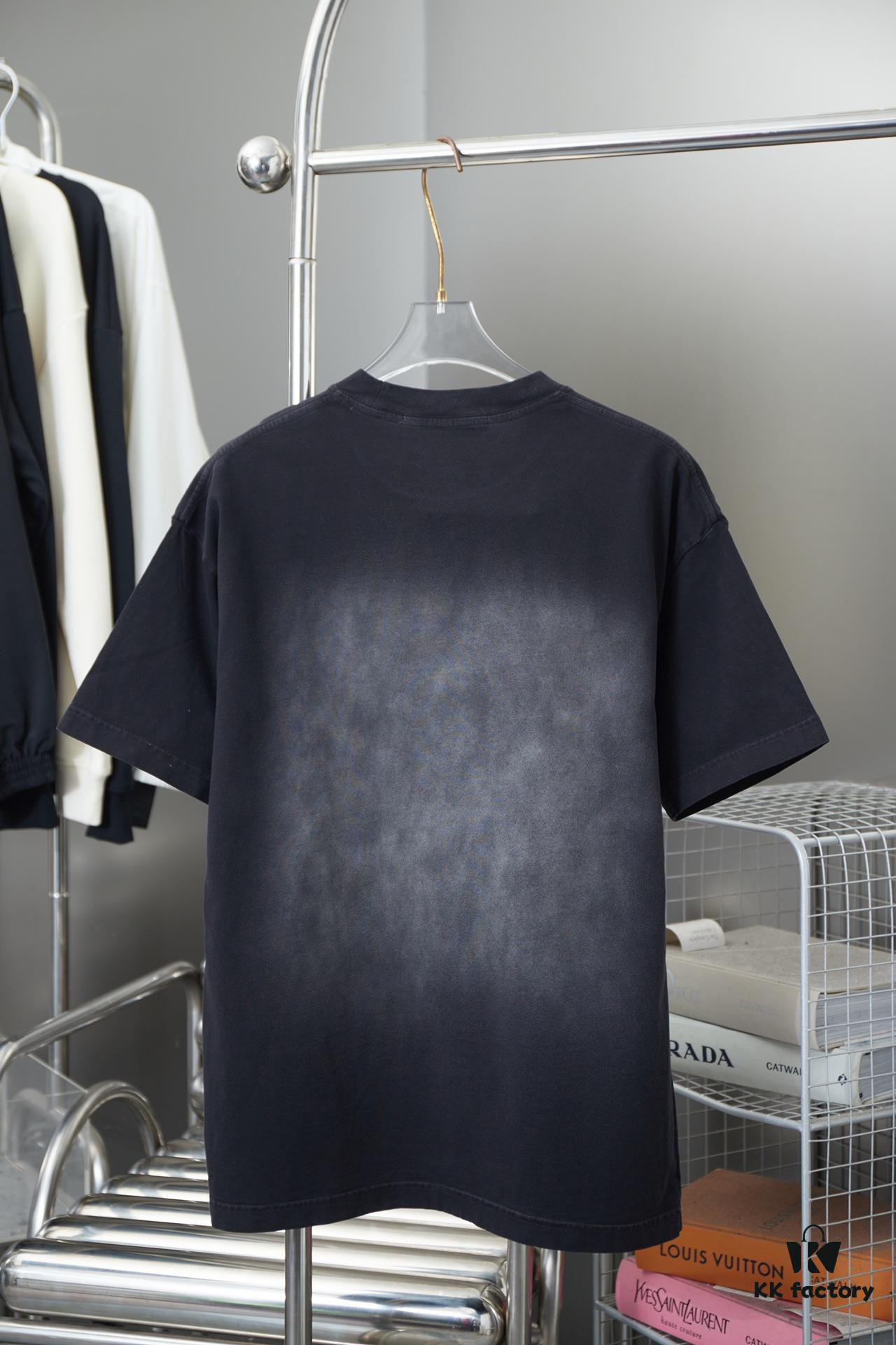 6931a546ccd8ab3d7af99965 Alexarde*wang 25SS Early Spring New Arrival 3D Wa Jiao Gradient Print Short Sleeve T-Shirt