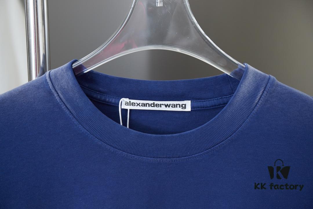 6931a547ccd8ab3d7af9996f Alexarde*wang 25SS Early Spring New Arrival 3D Wa Jiao Gradient Print Short Sleeve T-Shirt