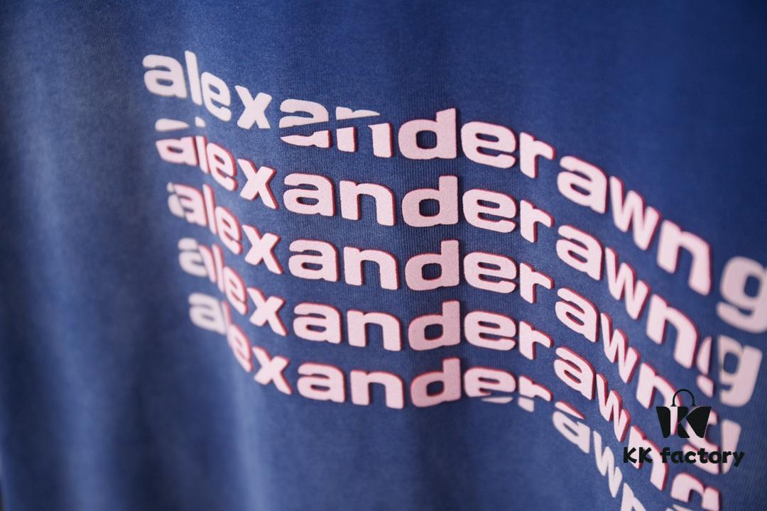 6931a547ccd8ab3d7af99971 Alexarde*wang 25SS Early Spring New Arrival 3D Wa Jiao Gradient Print Short Sleeve T-Shirt