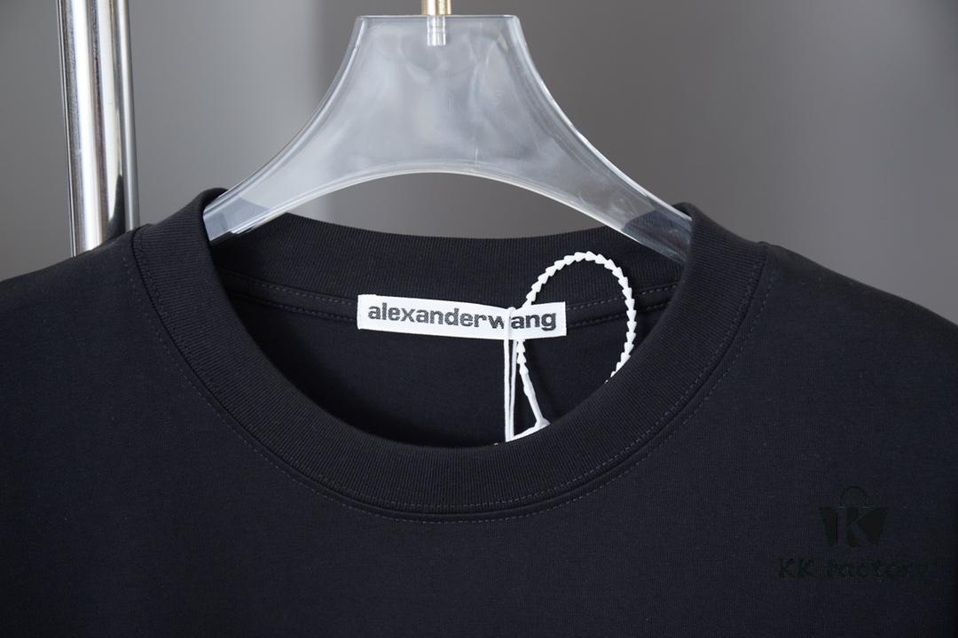 Alexarde*wang 25SS Early Spring New Arrival Embossed Foil Print Short Sleeve T-Shirt