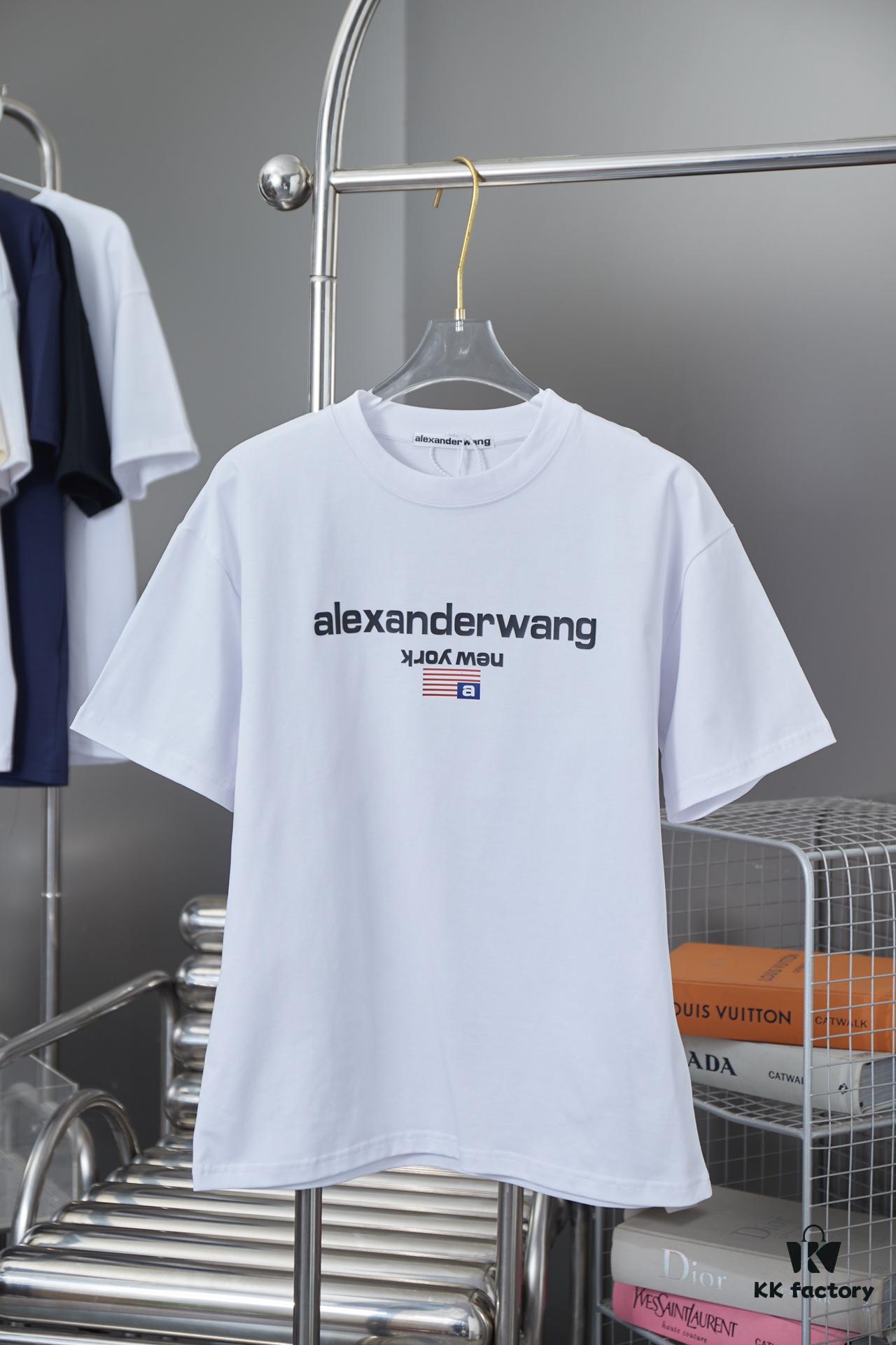 6931a549ccd8ab3d7af99991 Alexarde*wang 25SS Early Spring New Arrival 3D Puff Print Short Sleeve T-Shirt