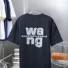 6931a549ccd8ab3d7af9999b Alexarde*wang 25SS Early Spring New Arrival Applique Letter Rhinestone Short Sleeve T-Shirt