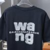 6931a549ccd8ab3d7af999a0 Alexarde*wang 25SS Early Spring New Arrival Applique Letter Rhinestone Short Sleeve T-Shirt