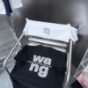 6931a549ccd8ab3d7af999a1 Alexarde*wang 25SS Early Spring New Arrival Applique Letter Rhinestone Short Sleeve T-Shirt