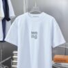 Alexarde*wang 25SS Early Spring New Arrival Applique Letter Rhinestone Short Sleeve T-Shirt
