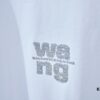 Alexarde*wang 25SS Early Spring New Arrival Applique Letter Rhinestone Short Sleeve T-Shirt