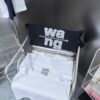 Alexarde*wang 25SS Early Spring New Arrival Applique Letter Rhinestone Short Sleeve T-Shirt