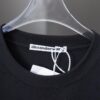 6931a54accd8ab3d7af999ae Alexarde*wang 25SS Early Spring New Arrival 3D Velvet Flocked Letter Pearl Rhinestone Short Sleeve T-Shirt