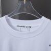 Alexarde*wang 25SS Early Spring New Arrival 3D Flocked Letter Pearl Rhinestone Short Sleeve T-Shirt