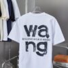 6931a54cccd8ab3d7af999c8 Alexarde*wang 25SS Early Spring New Arrival Graffiti Hand-Drawn Letter Logo Print Short Sleeve T-Shirt