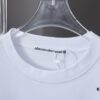 6931a54cccd8ab3d7af999c9 Alexarde*wang 25SS Early Spring New Arrival Graffiti Hand-Drawn Letter Logo Print Short Sleeve T-Shirt