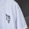 6931a54cccd8ab3d7af999ca Alexarde*wang 25SS Early Spring New Arrival Graffiti Hand-Drawn Letter Logo Print Short Sleeve T-Shirt