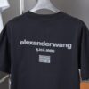 6931a54cccd8ab3d7af999d5 Alexarde*wang 25SS Early Spring New Arrival Embossed Foil Print Short Sleeve T-Shirt