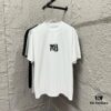 6931a551ccd8ab3d7af999e4 Alexander Wang 2025 Spring/Summer New Arrival Short Sleeve T-Shirt with Embroidered 'Wang' Logo on Chest and Printed Lettering on Back, Unisex Design Made from Custom Double-Gauze Plain-Woven 300g Cotton Fabric