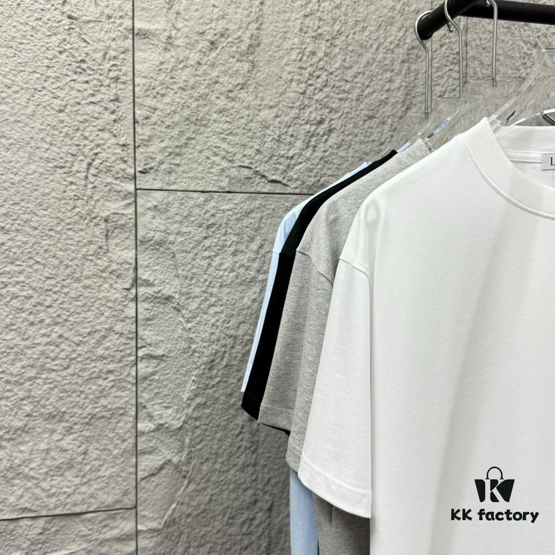 6931a551ccd8ab3d7af999e8 Alexander Wang 2025 Spring/Summer New Arrival Short Sleeve T-Shirt with Embroidered 'Wang' Logo on Chest and Printed Lettering on Back, Unisex Design Made from Custom Double-Gauze Plain-Woven 300g Cotton Fabric