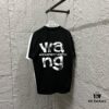 6931a553ccd8ab3d7af99a06 Alexander Wang 2025 Spring/Summer New Arrival Classic 'Wang' Logo Print Short-Sleeve T-Shirt Unisex - Custom Double Gauze Pure Cotton Fabric