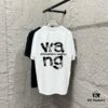 6931a553ccd8ab3d7af99a0f Alexander Wang 2025 Spring/Summer New Arrival Classic 'WANG' Logo Print Short-Sleeve T-Shirt in Custom Double-Gauze Plain-Woven Cotton Fabric Unisex