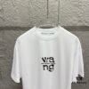 6931a553ccd8ab3d7af99a10 Alexander Wang 2025 Spring/Summer New Arrival Classic 'WANG' Logo Print Short-Sleeve T-Shirt in Custom Double-Gauze Plain-Woven Cotton Fabric Unisex