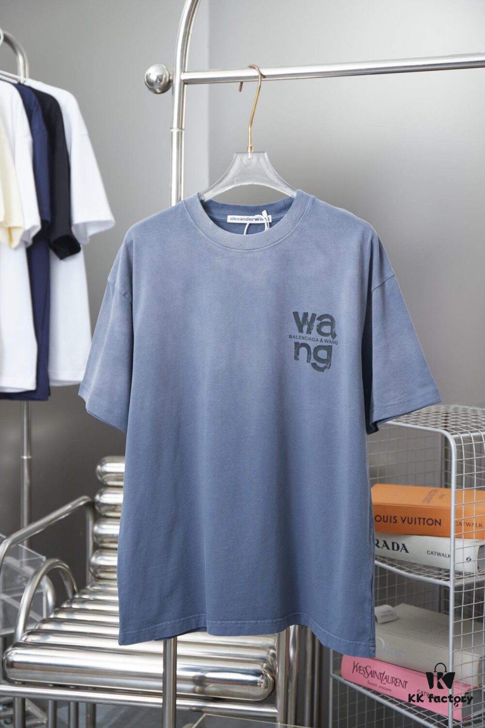 6931a554ccd8ab3d7af99a18 Alexarde*wang 25SS Early Spring New Arrival Graffiti Hand-Drawn Print Short Sleeve T-Shirt