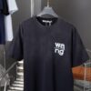6931a555ccd8ab3d7af99a2a Alexarde*wang 25SS Early Spring New Arrival Graffiti Hand-Drawn Print Short Sleeve T-Shirt