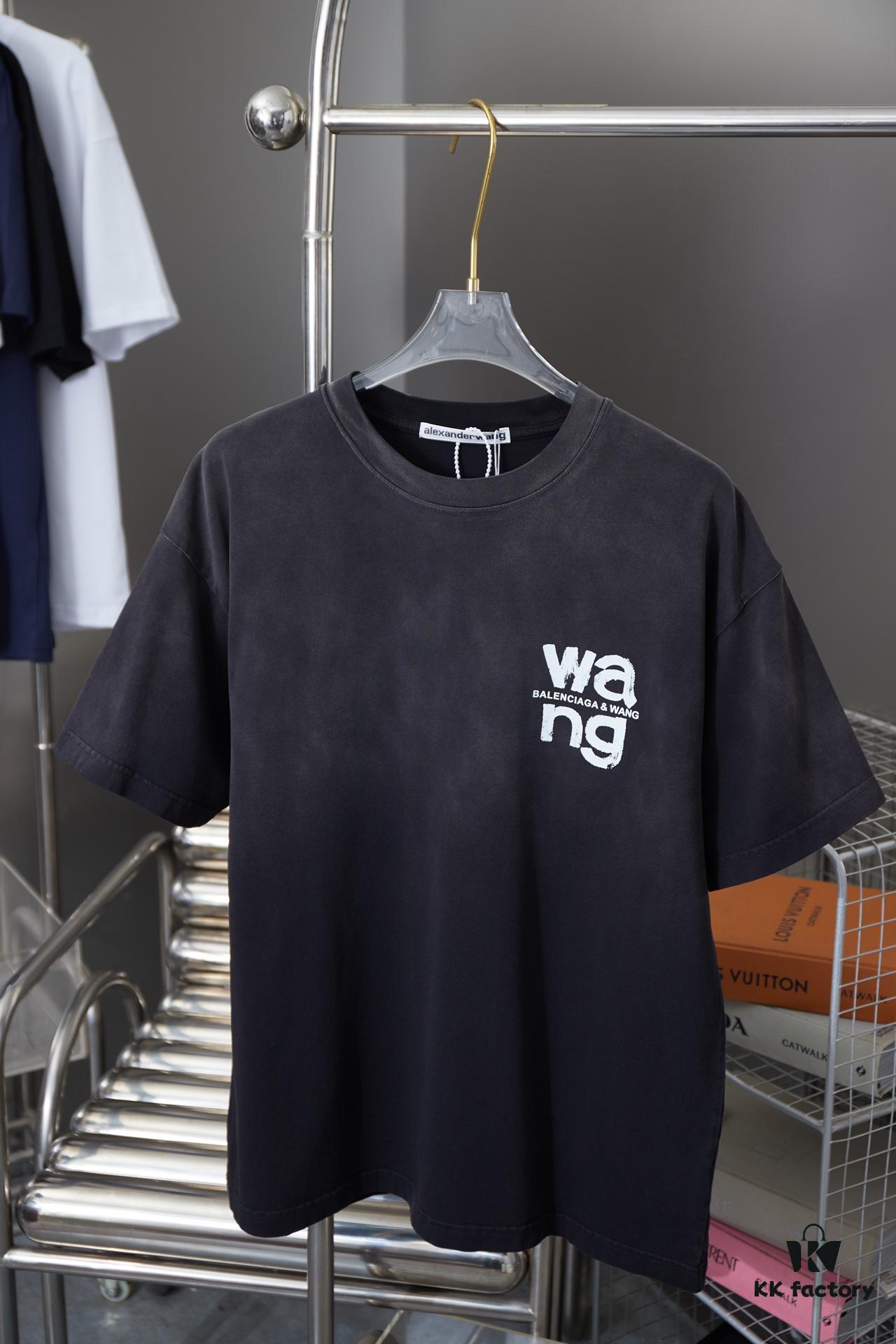 6931a555ccd8ab3d7af99a2a Alexarde*wang 25SS Early Spring New Arrival Graffiti Hand-Drawn Print Short Sleeve T-Shirt
