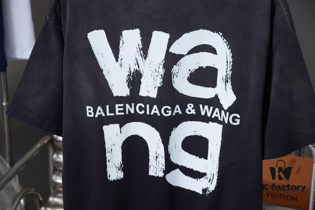 6931a555ccd8ab3d7af99a2f Alexarde*wang 25SS Early Spring New Arrival Graffiti Hand-Drawn Print Short Sleeve T-Shirt