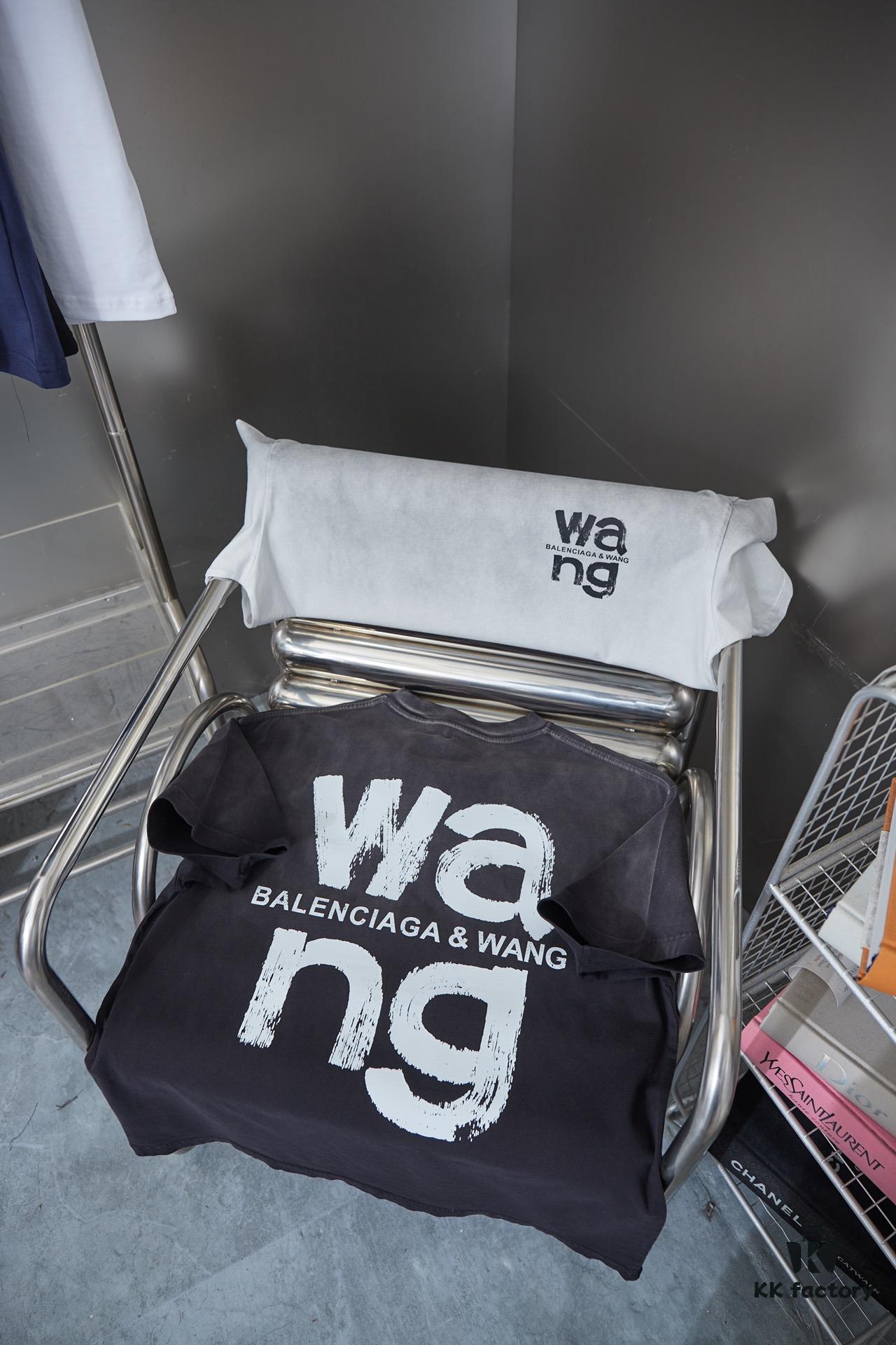 6931a555ccd8ab3d7af99a31 Alexarde*wang 25SS Early Spring New Arrival Graffiti Hand-Drawn Print Short Sleeve T-Shirt