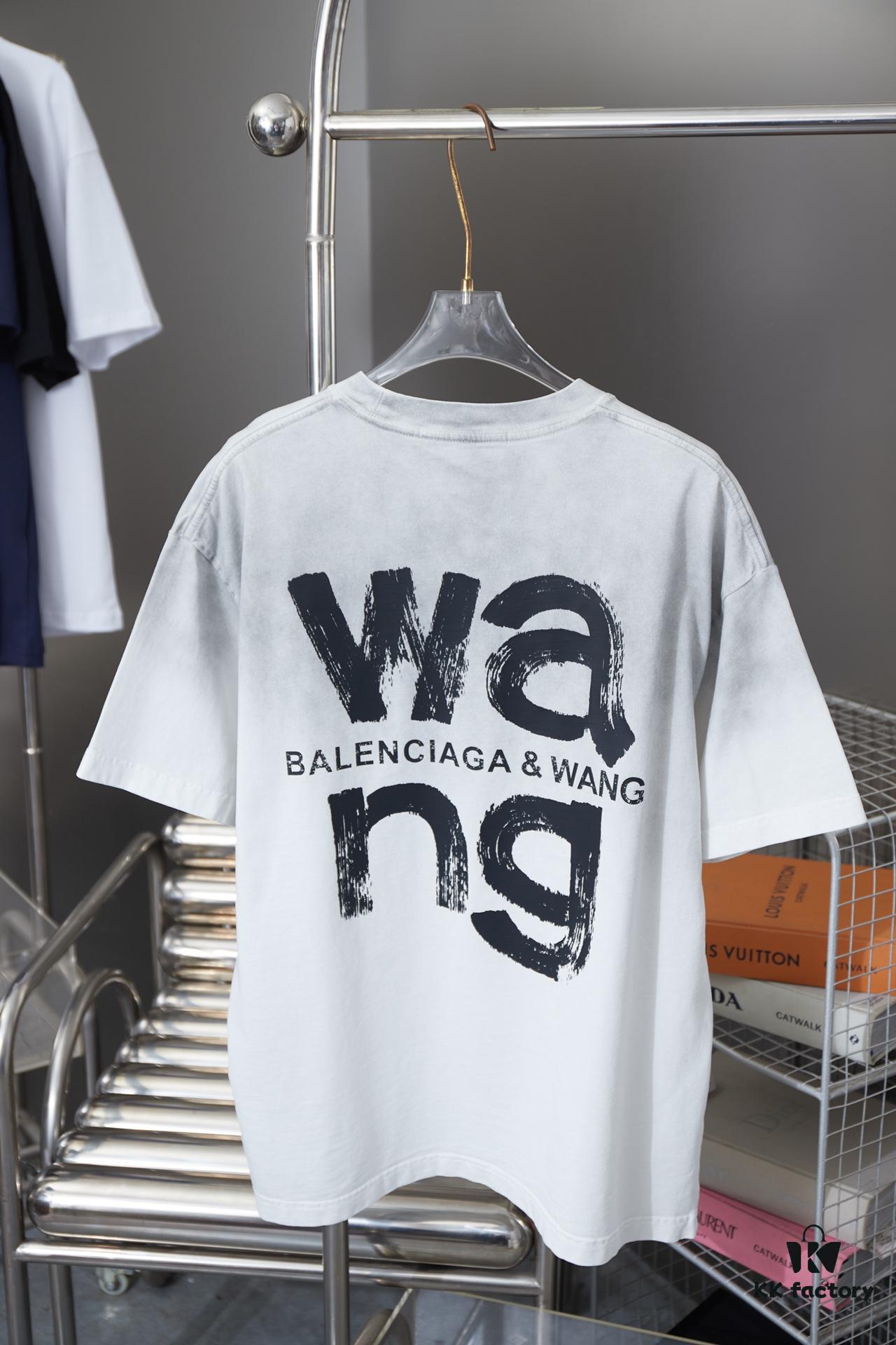 6931a555ccd8ab3d7af99a34 Alexarde*wang 25SS Early Spring New Arrival Graffiti Hand-Drawn Print Short Sleeve T-Shirt