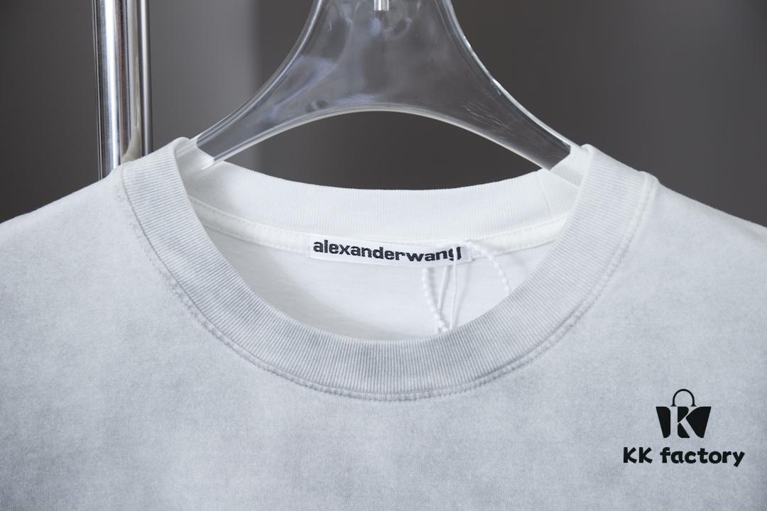 6931a555ccd8ab3d7af99a35 Alexarde*wang 25SS Early Spring New Arrival Graffiti Hand-Drawn Print Short Sleeve T-Shirt