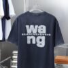 6931a557ccd8ab3d7af99a4f Alexarde*wang 25SS Early Spring New Arrival Embroidered Letter Rhinestone Short Sleeve T-Shirt