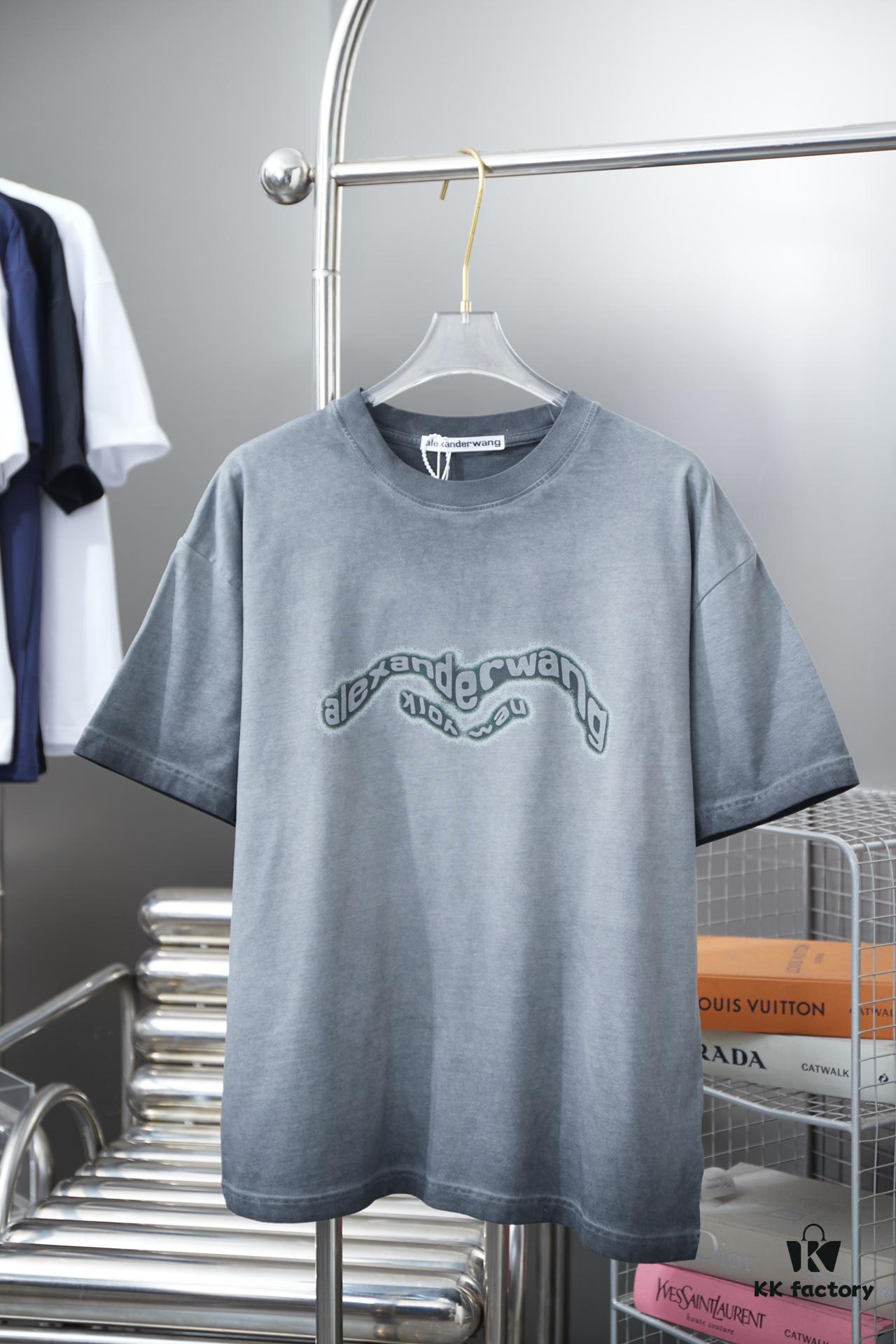 6931a557ccd8ab3d7af99a58 Alexard*rwang 25SS Early Spring New Arrival Graffiti Letter Print Short Sleeve T-Shirt