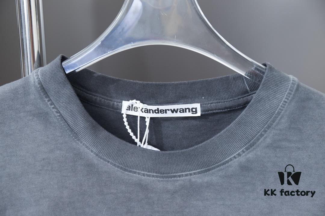 6931a558ccd8ab3d7af99a5a Alexard*rwang 25SS Early Spring New Arrival Graffiti Letter Print Short Sleeve T-Shirt