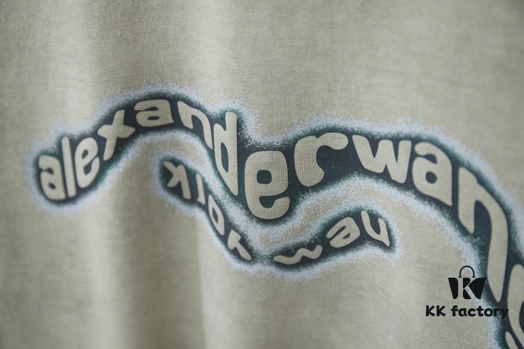 6931a558ccd8ab3d7af99a65 Alexard*rwang 25SS Early Spring New Arrival Graffiti Letter Print Short Sleeve T-Shirt