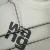 6931a55accd8ab3d7af99a83 Alexander Wang AW 280g Heavyweight Pure Cotton Oversized T-Shirt with Puff Print Logo Design, Spring and Summer New Round Neck Fashion Short Sleeve Tee