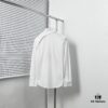 Alexander McQueen Black and White Oversized Shoulder Bow Shirt
