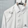 Alexander McQueen Black and White Oversized Shoulder Bow Shirt