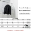 Alexander McQueen Black and White Oversized Shoulder Bow Shirt
