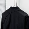 Alexander McQueen Black and White Oversized Shirt with Shoulder Draping Detail
