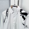 Alexander McQueen Camouflage Color-Blocked Shoulder Strap Design Shirt